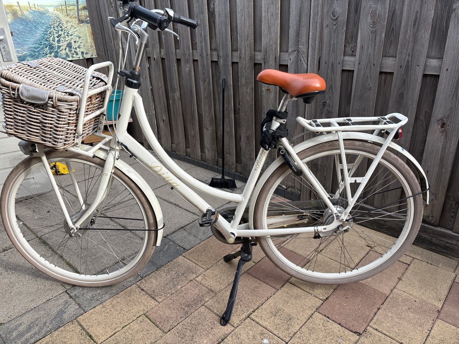Batavus Diva Damesfiets met mand frame 56, Ophalen, Versnellingen, Batavus, Trommelrem