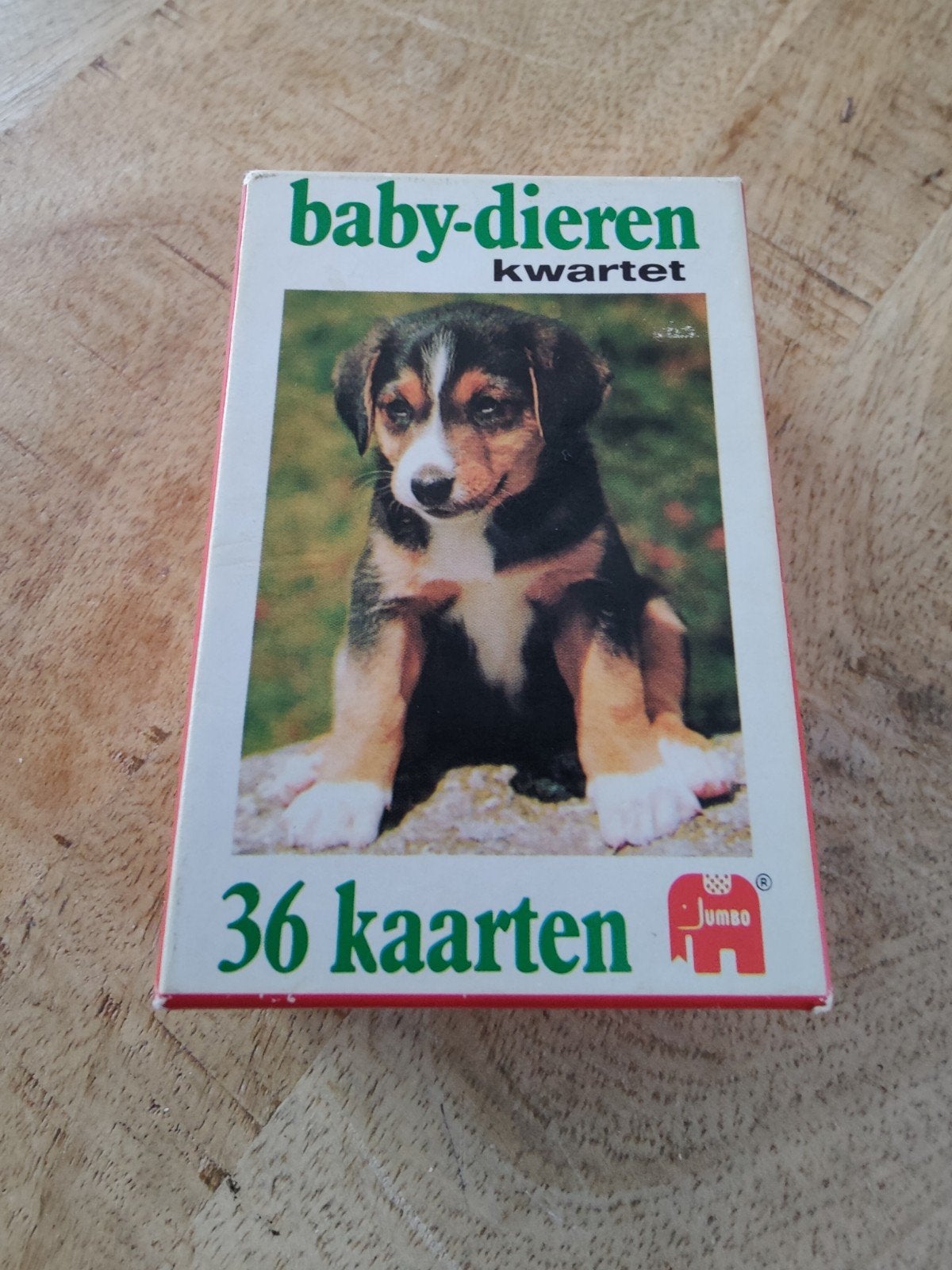 Jumbo Baby-Dieren Kwartet Jaren '70 - Compleet en Vintage, Vijf spelers of meer, Ophalen of Verzenden, Gebruikt, Jumbo