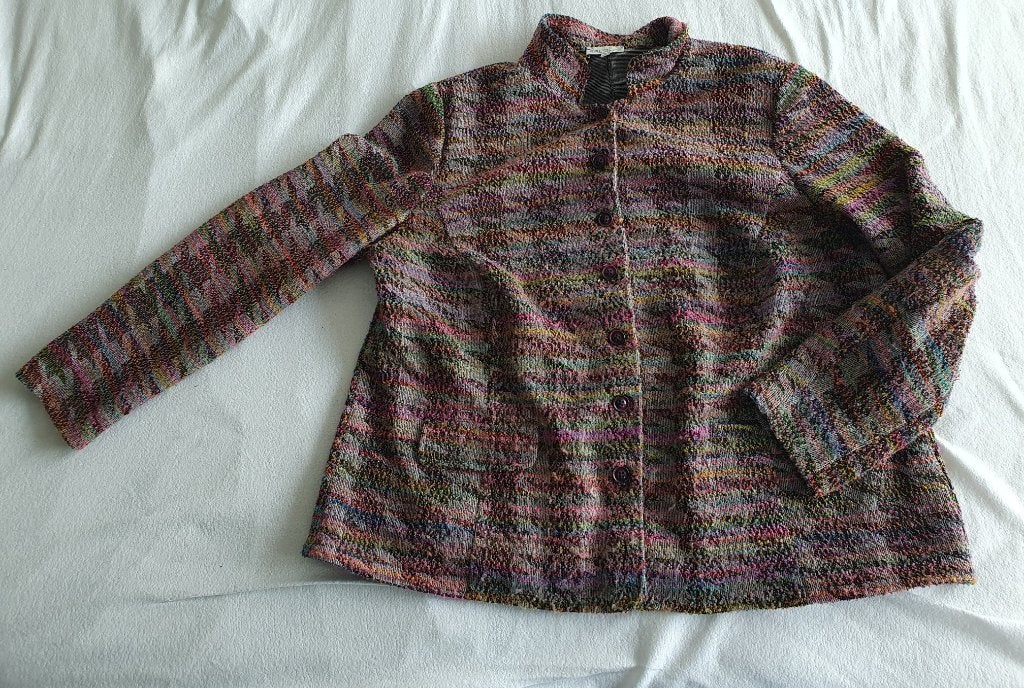Erfo jasje, Kleding | Dames, Jasjes, Kostuums en Pakken, Zo goed als nieuw, Jasje, Maat 46/48 (XL) of groter, Meerkleurig, Ophalen of Verzenden