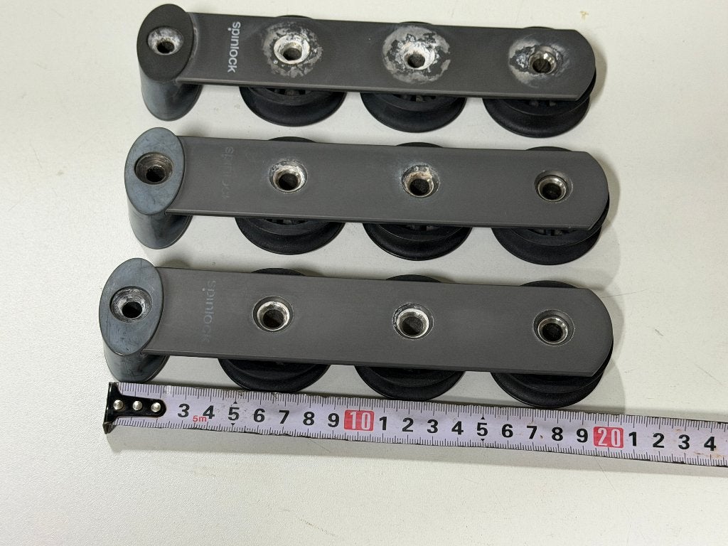 3 x Spinlock valgeleider 50 mm schijf, Ophalen of Verzenden, Gebruikt, Lijn of Blok