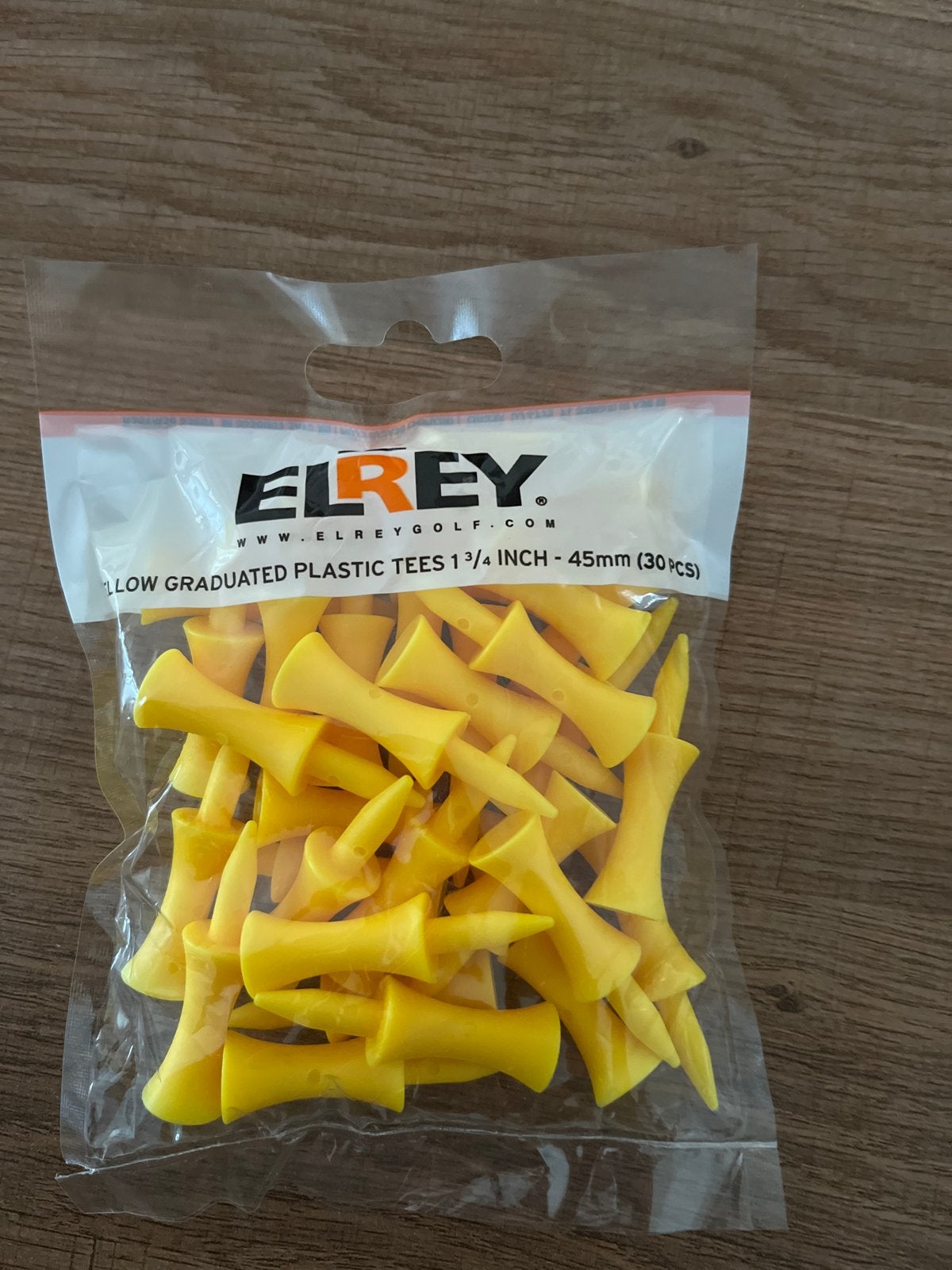 Elrey Golf Tees - Gele Plastic Tees (30 stuks), Sport en Fitness, Golf, Ophalen of Verzenden, Nieuw, Overige typen, Overige merken