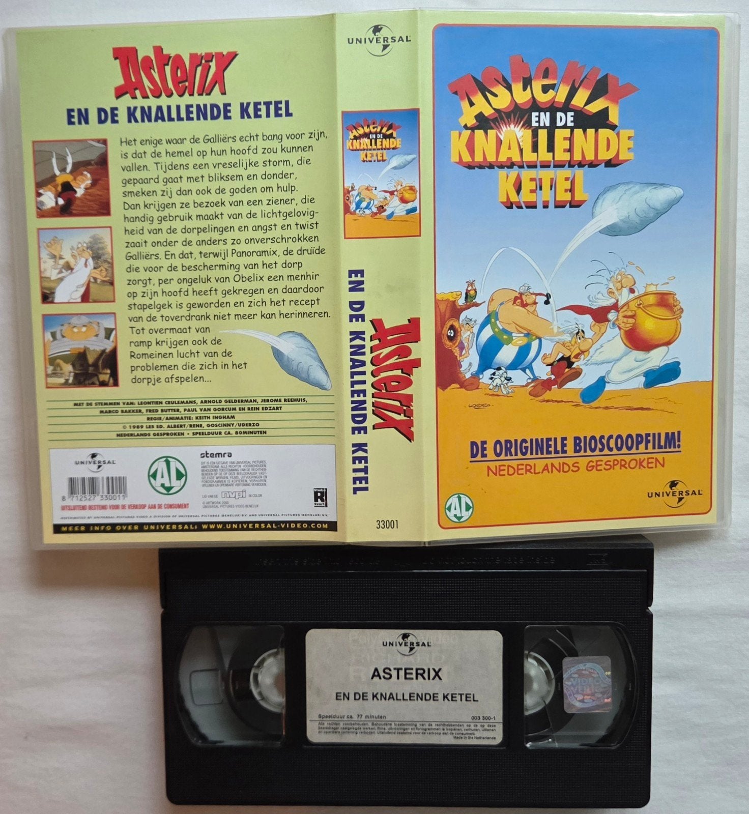 Asterix En De Knallende Ketel VHS Cartoon/Animatie, Alle leeftijden, Ophalen of Verzenden, Zo goed als nieuw