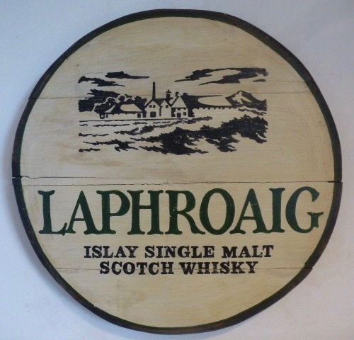 Schotse whisky/handgeschilderd/reclame/pub bord/Laphroaig, Reclamebord, Nieuw, Ophalen of Verzenden, B6