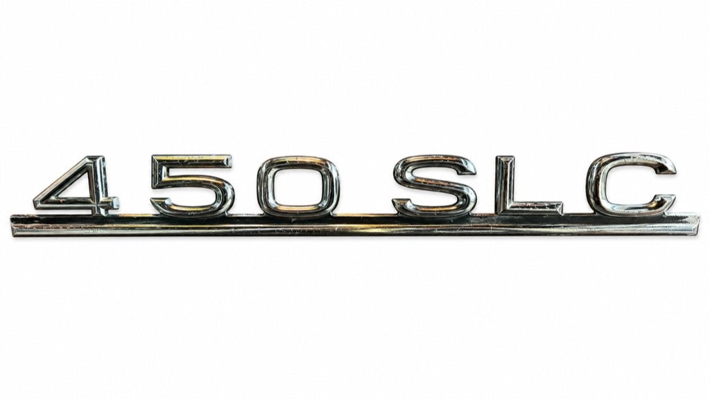 Origineel Mercedes-Benz 450 SLC embleem C107 – gebruikt, Auto-onderdelen, Gebruikt, Achterklep, Mercedes-Benz, Ophalen of Verzenden