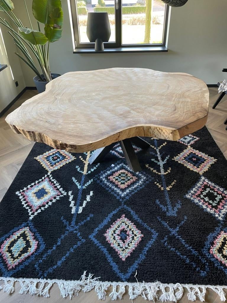 Boomstamtafel, Ophalen, 150 tot 200 cm, Hout, Zo goed als nieuw