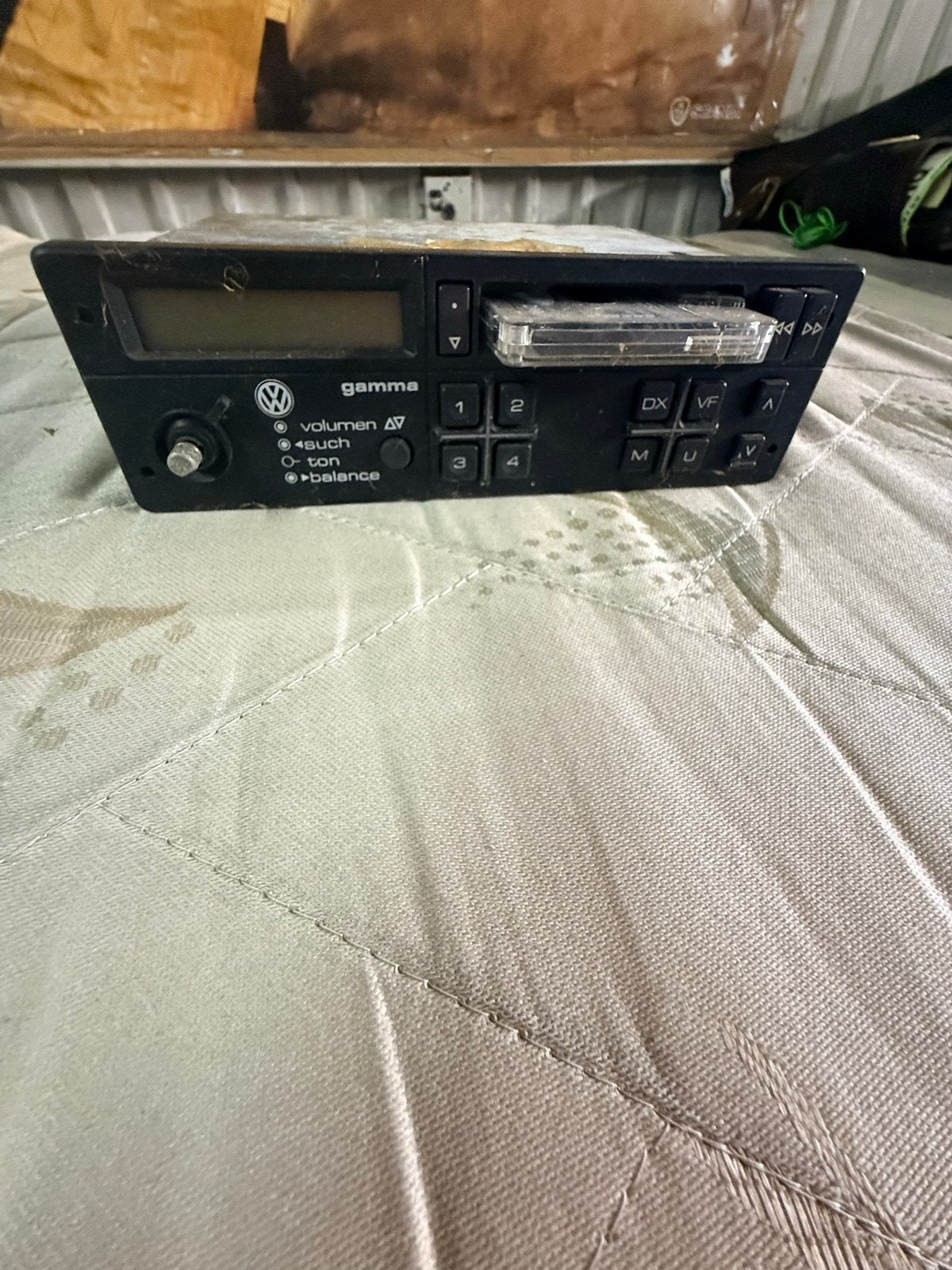 Volkswagen Gamma Autoradio Cassettespeler - Vintage, Auto diversen, Autoradio's, Ophalen of Verzenden, Gebruikt