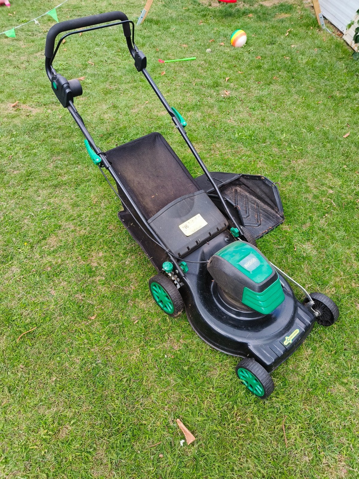Rhodos Elektrische Cirkelmaaier Grasmaaier 1800W, Tuin en Terras, Grasmaaiers, Ophalen, Cirkelmaaier, Elektrische grasmaaier, Opvangbak