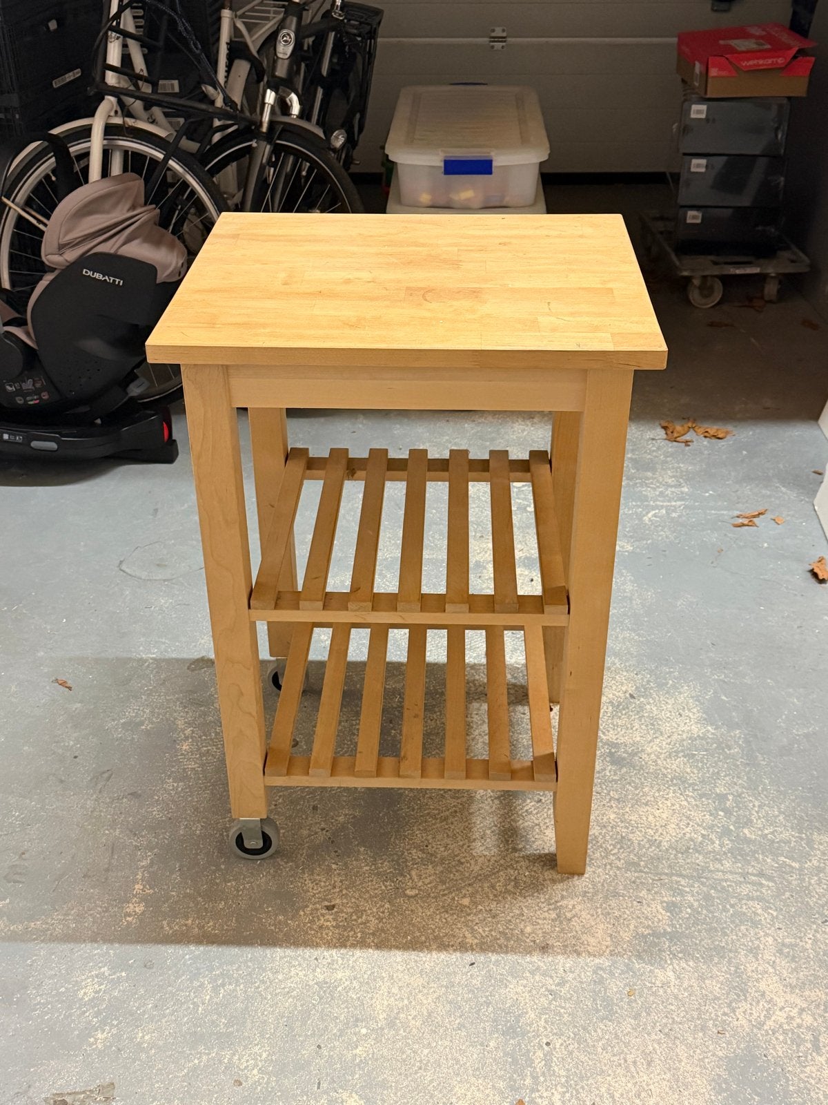 Ikea Bekväm Keukentrolley / Bijzettafel, Ophalen, Minder dan 50 cm, Gebruikt, 50 tot 100 cm
