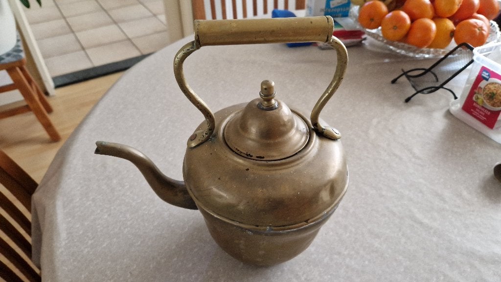 antieke koperen waterketel, Ophalen of Verzenden, Koper