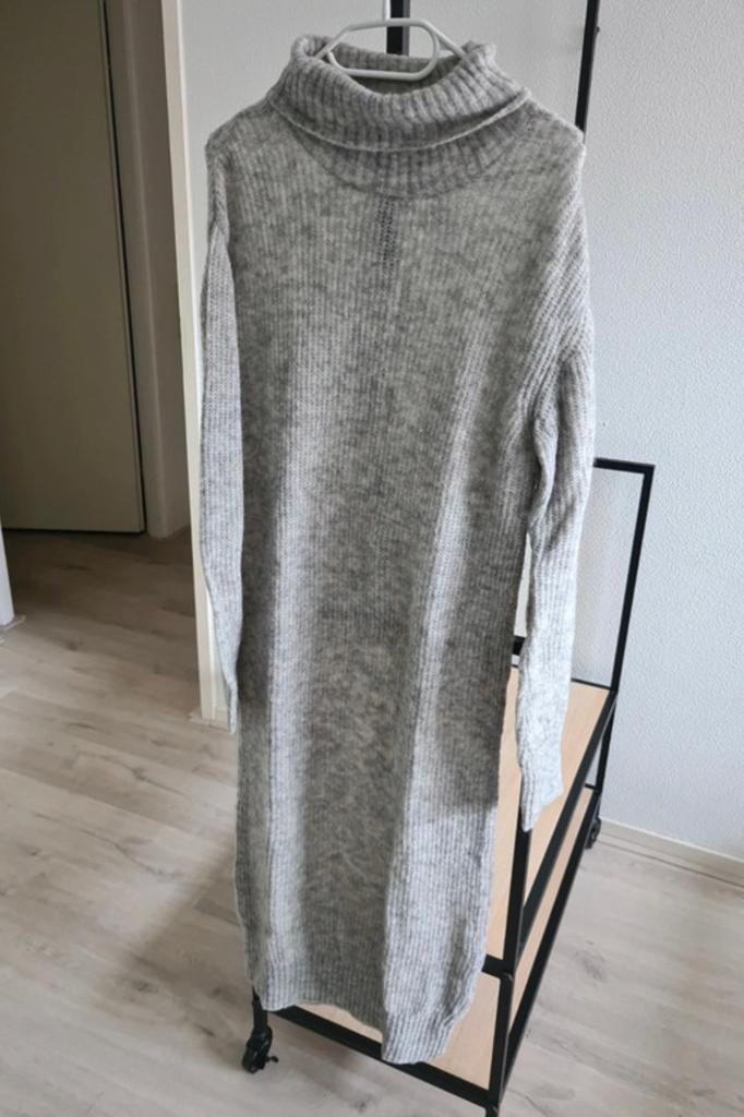 10DAYS Amsterdam Grijze Gebreide Trui jurk, Ophalen of Verzenden, Zo goed als nieuw, Maat 38/40 (M), Grijs