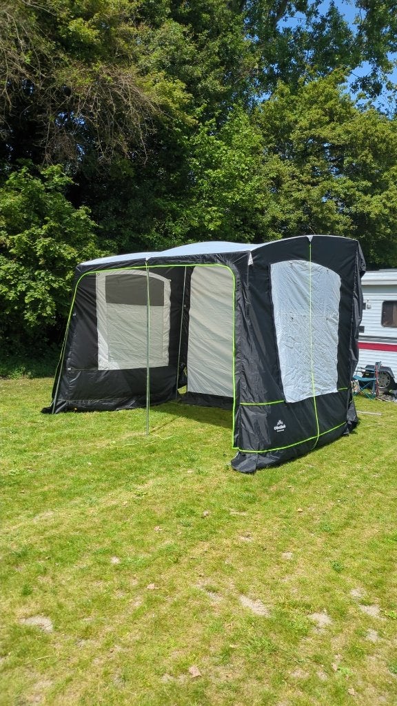 Voortent Obelink Rosario Deluxe, Ophalen, Zo goed als nieuw, Polyester, Overige merken