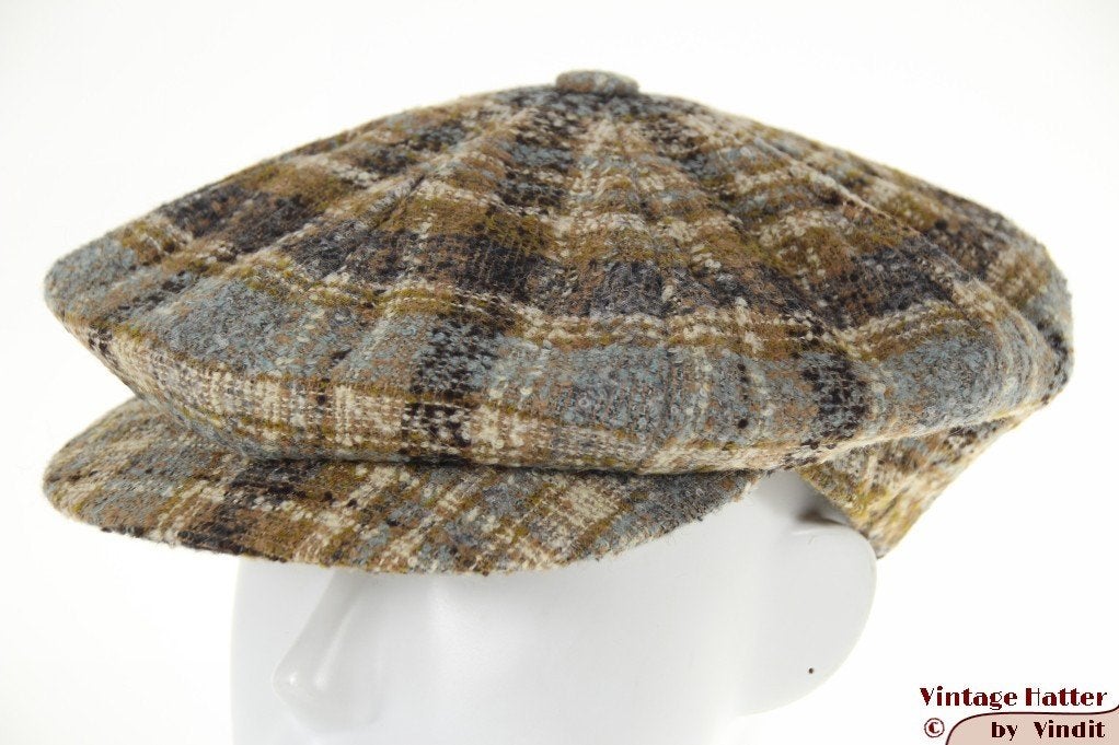 Paperboy pet Borsalino Doria blauw groen wol 54,5 - 55 = XS, Borsalino - Doria, Nieuw, Ophalen of Verzenden, Pet