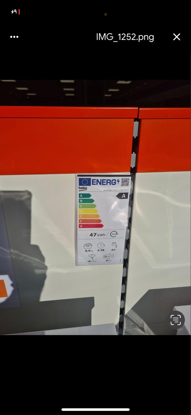 Beko nu wasmachine, Ophalen, Nieuw