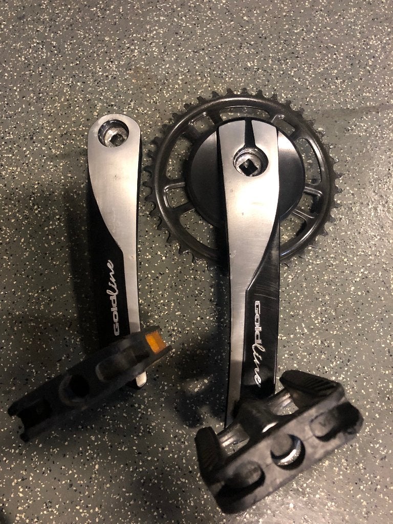 Gazelle Goldline Crankstel met Pedalen - Gebruikt, Crankstel of Pedalen, Gebruikt, Stadsfiets, Ophalen of Verzenden