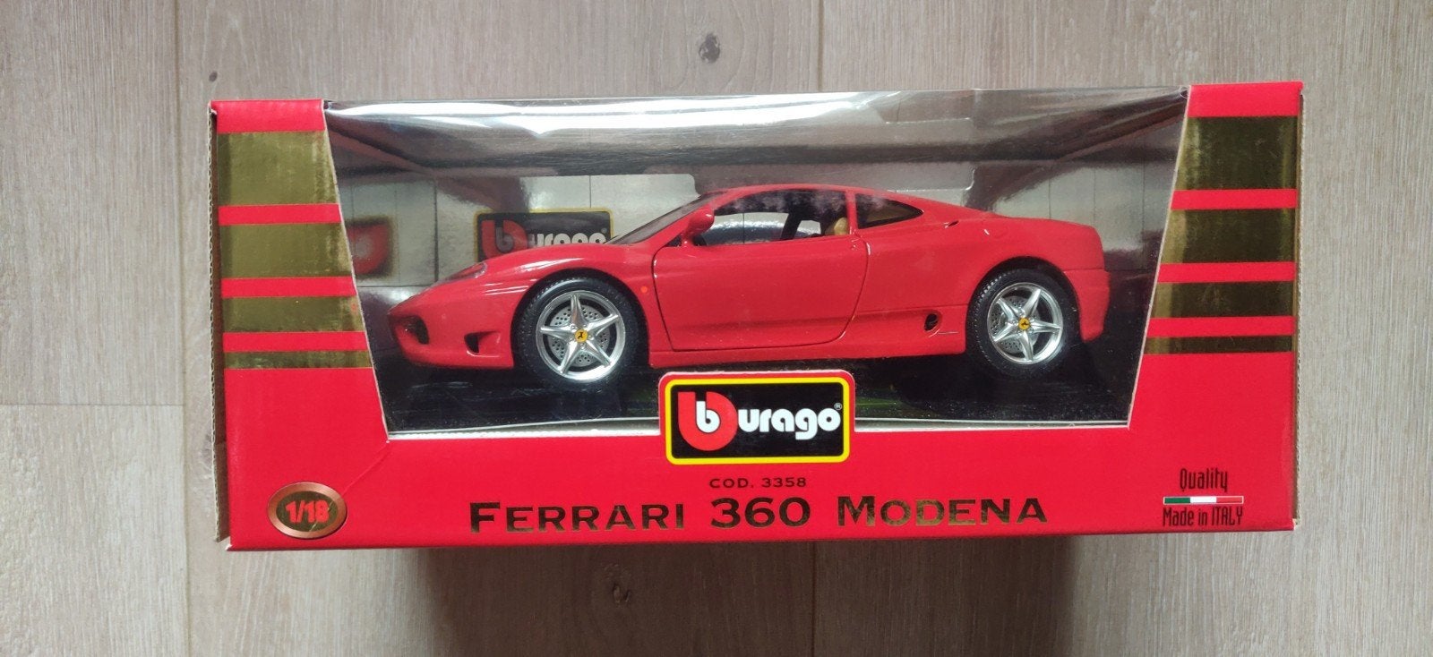 Burago Ferrari 360 Modena 1:18 schaalmodel, Ophalen of Verzenden, Nieuw, Auto, Bburago