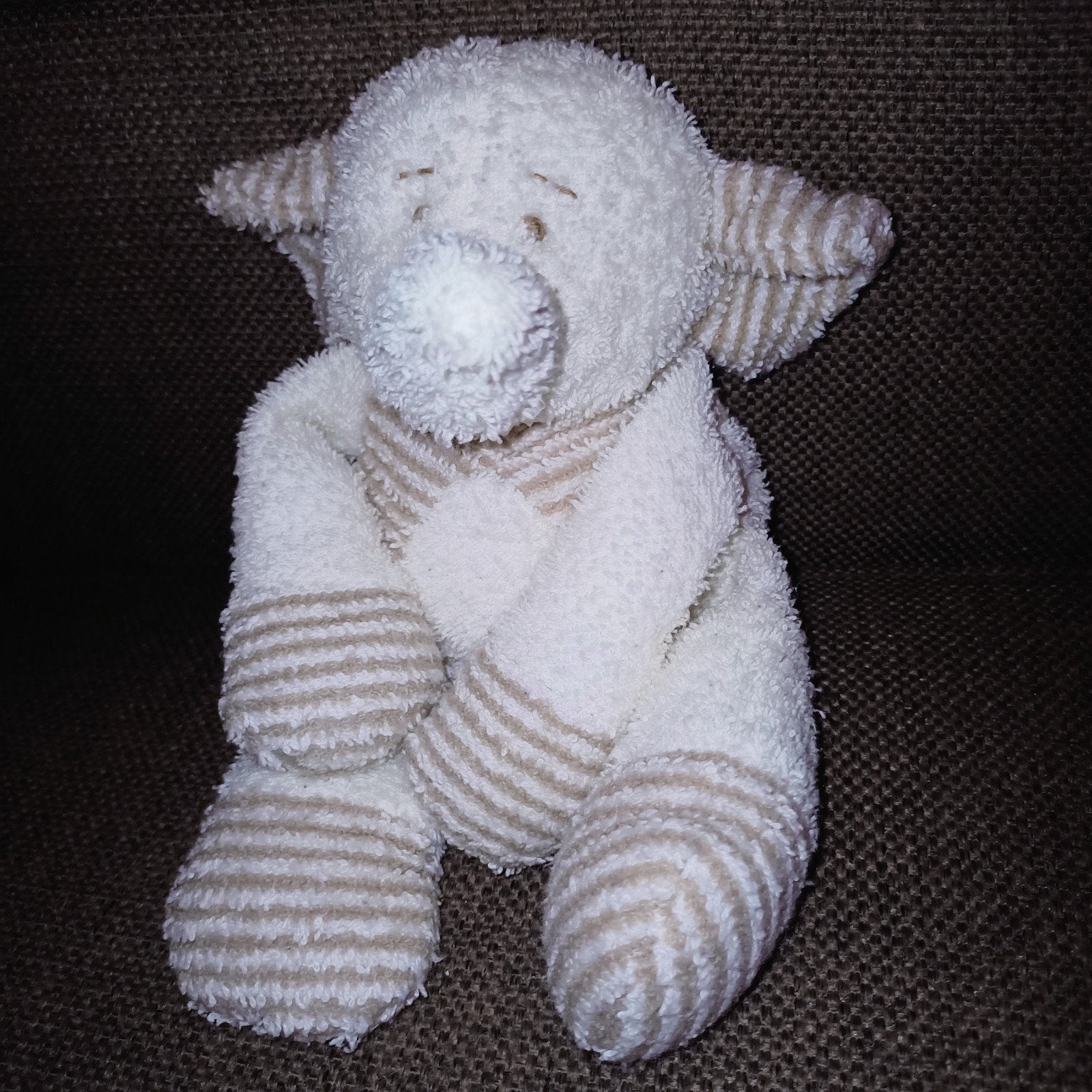 Vintage happy horse badstof olifant, amy. Beige bruin. 1999., Kinderen en Baby's, Gebruikt, Happy Horse, Ophalen of Verzenden