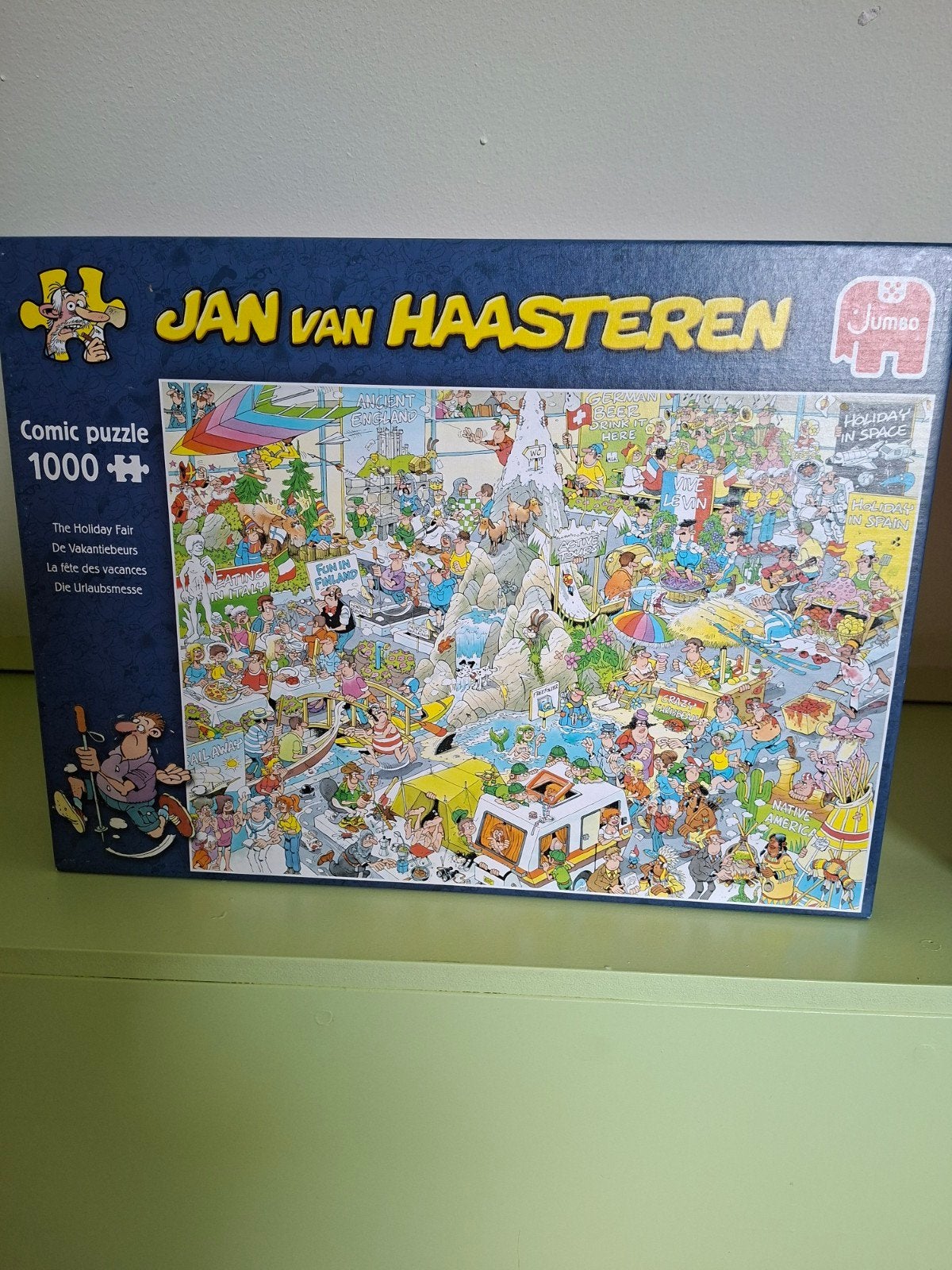 Jan van Haasteren (vakantiebeurs), Ophalen of Verzenden, 500 t/m 1500 stukjes, Zo goed als nieuw, Legpuzzel