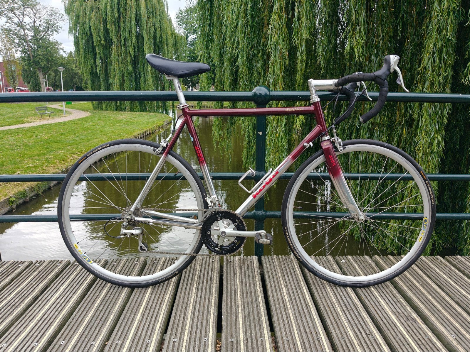Koga Miyata Gents Racer 1996, Fietsen en Brommers, Fietsen | Racefietsen, Ophalen, Gebruikt, Staal, Velgrem