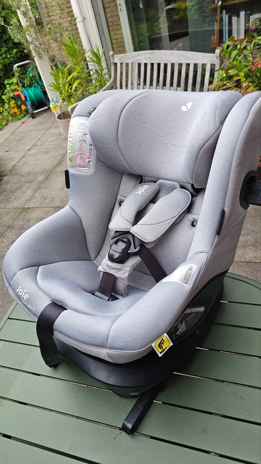 Joie i-Spin 360 E Autostoel, Gebruikt, 0 t/m 18 kg, Verstelbare rugleuning, Isofix