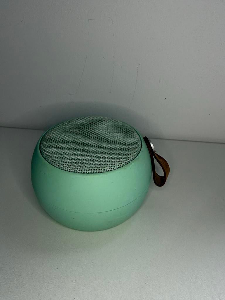 Kleine mintgroene draagbare speaker, Overige merken, Gebruikt, Overige typen, Ophalen of Verzenden