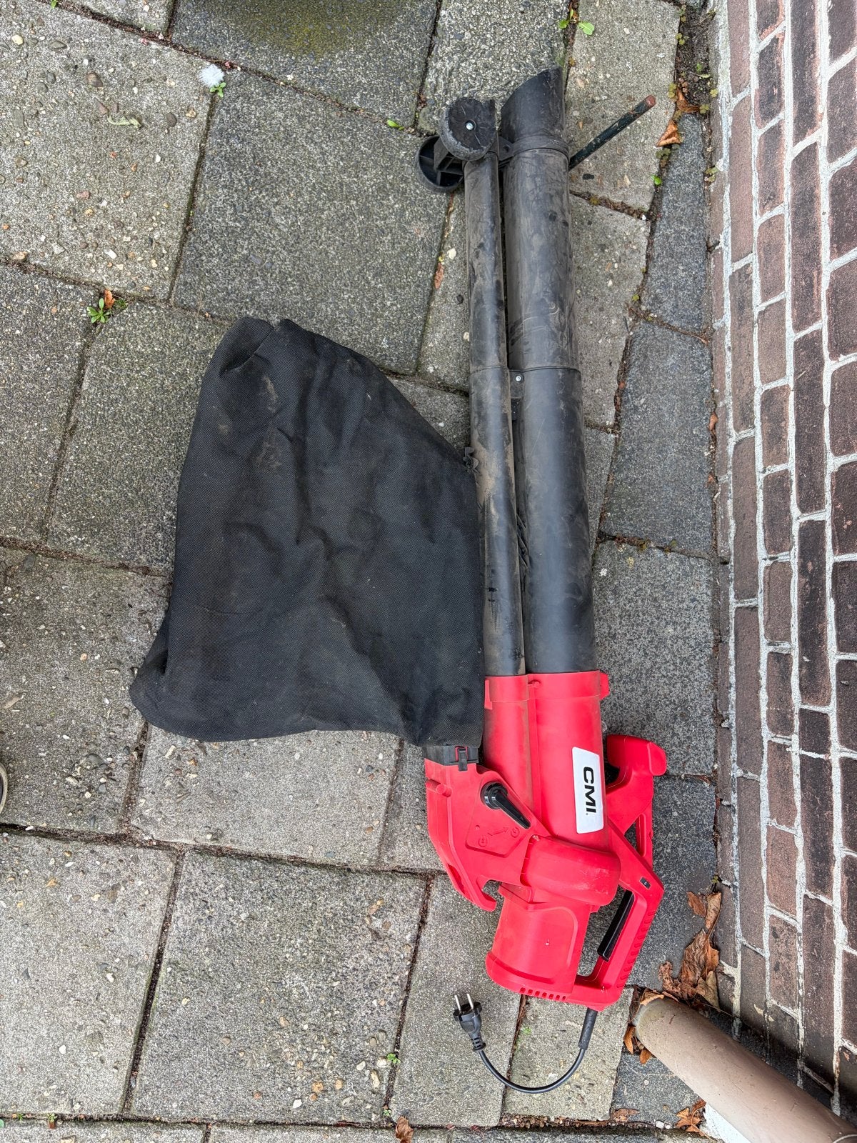 CMI C-E-LS-2800/30 Bladblazer/Bladzuiger 2800W, Gebruikt, Handgedragen, Ophalen of Verzenden, Met opvangzak