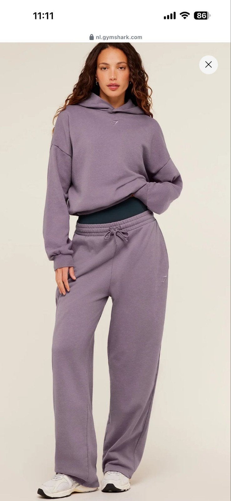 Gymshark PSK Lavendel Hoodie & Jogger Set Maat L Nieuw, Paars, Maat 42/44 (L), Nieuw, Ophalen of Verzenden