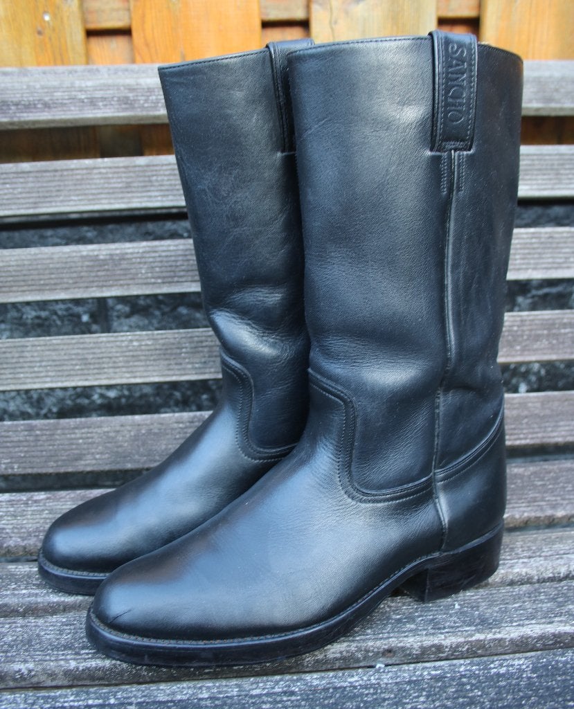 Zwarte leren Sancho laarzen 43, Kleding | Heren, Sancho, Zwart, Boots, Ophalen of Verzenden