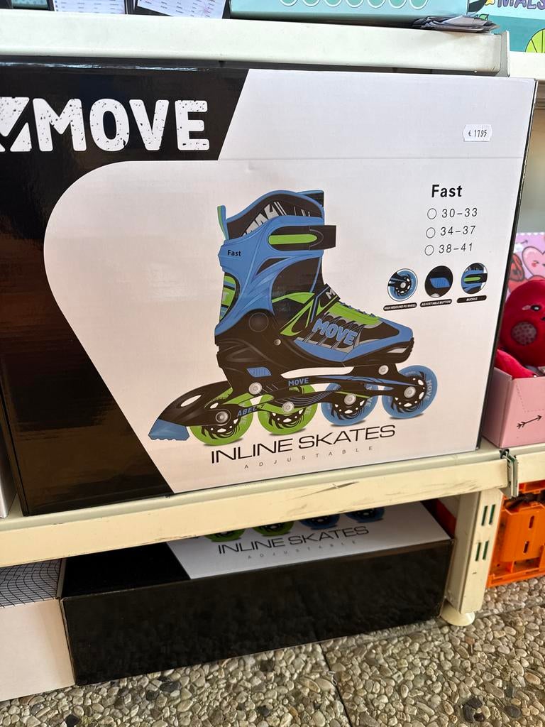 Nieuwe MOVE verstelbare inline skates - Maat 38-41, Overige merken, Verstelbaar, Kinderen, Nieuw