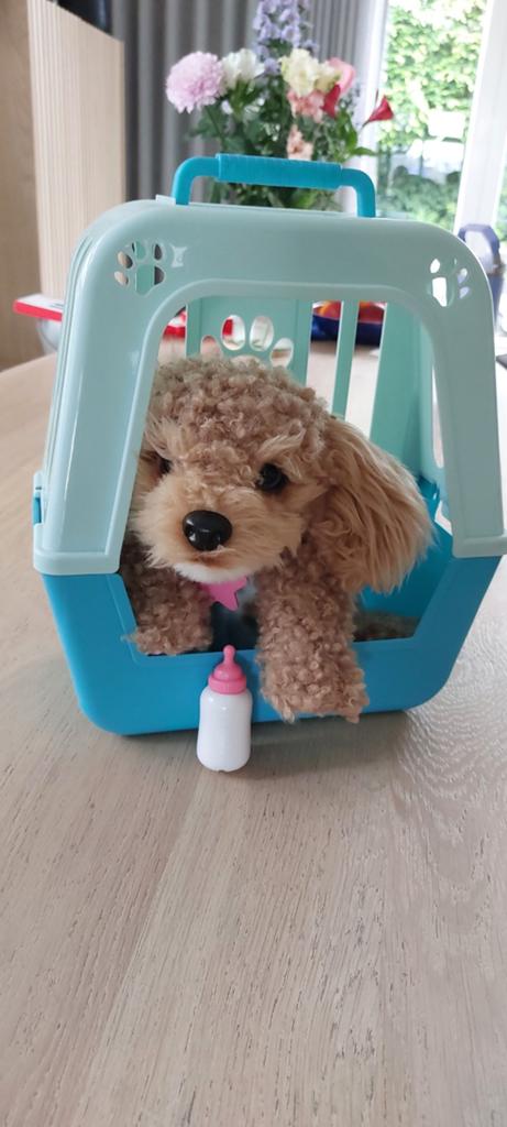 Little Live Pets - Leuke pluche hond met reismand en flesje, Ophalen, Gebruikt, Overige merken, Overige karakters