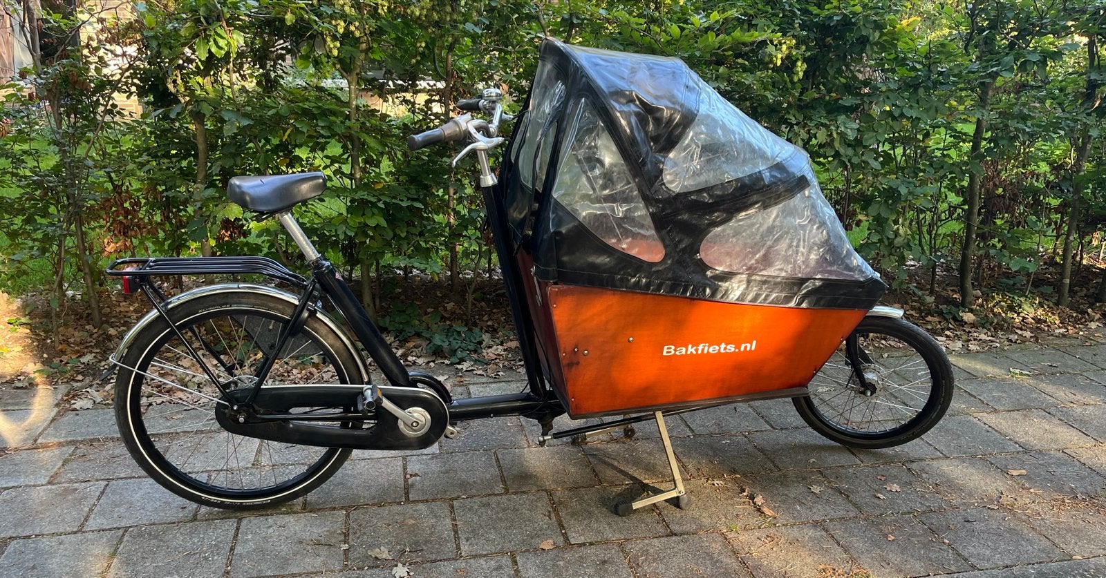 Bakfiets met huif - Ideaal voor kinderen, Gebruikt, Huif, 2 kinderen, Ophalen