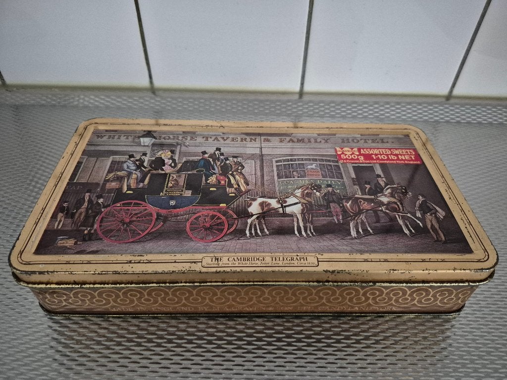 Engelse koektrommel/koekblik, Huis en Inrichting, Ophalen of Verzenden, Gebruikt, Overige materialen