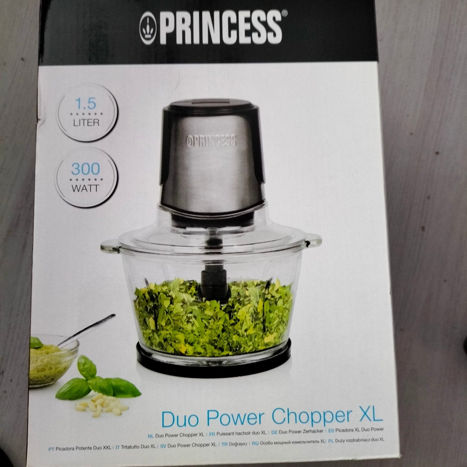 Hakmolen duo power chopper XL, 1 tot 2 liter, Ophalen, Nieuw, 2 snelheden