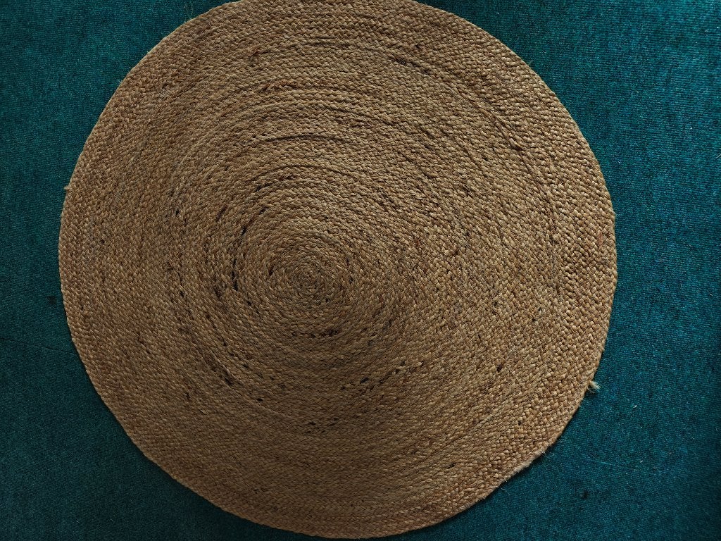 Jute vloermat rond, Ophalen, Beige, Rond, Zo goed als nieuw
