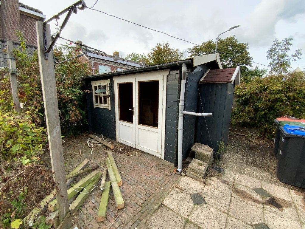 Houten Tuinschuur met Dubbele Deuren, Ophalen, Gebruikt, Hout, Overige typen