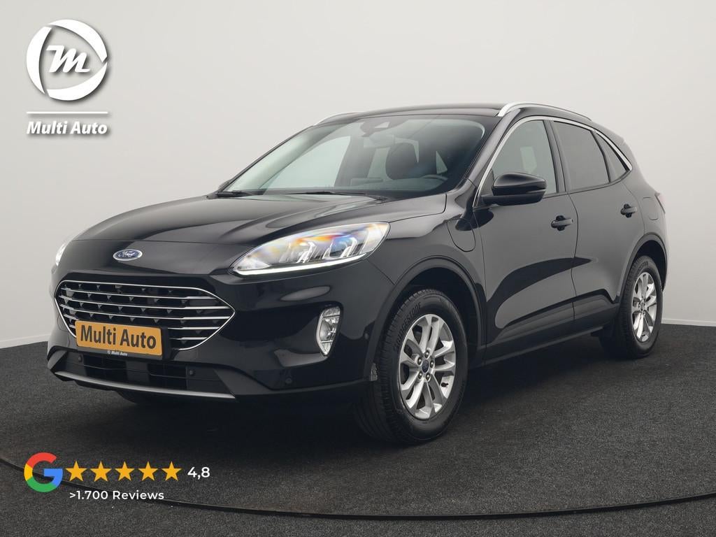 Ford Kuga 2.5 Titanium PHEV 225pk Dealer O.H. | Adaptive Cru, Auto's, Ford, Stof, Gebruikt, Zwart, 4 cilinders