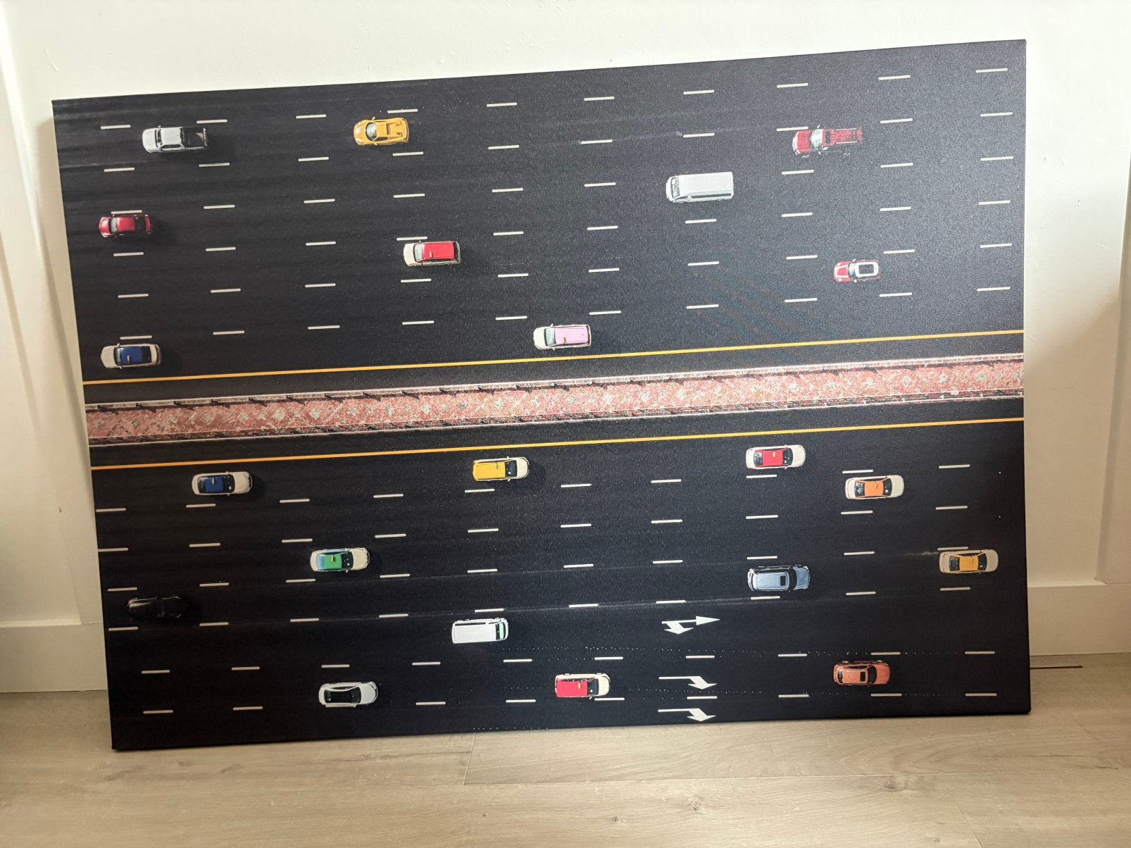Canvas auto 100x70cm IKEA, Huis en Inrichting, Ophalen, Overige typen, Zo goed als nieuw, 75 – 100