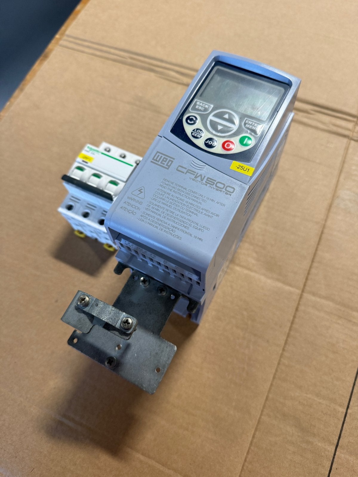 WEG CFW500 Frequentieomvormer met io module en beveiliging, Hobby en Vrije tijd, Ophalen of Verzenden, Gebruikt