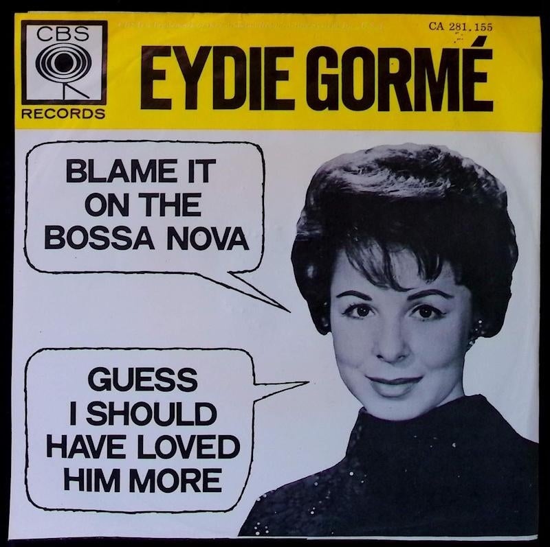 EYDIE GORMÉ - Blame It On The Bossa Nova 1963 7" 45RPM 45e, Cd's en Dvd's, Vinyl Singles, Latin en Salsa, Gebruikt, 7 inch, Single