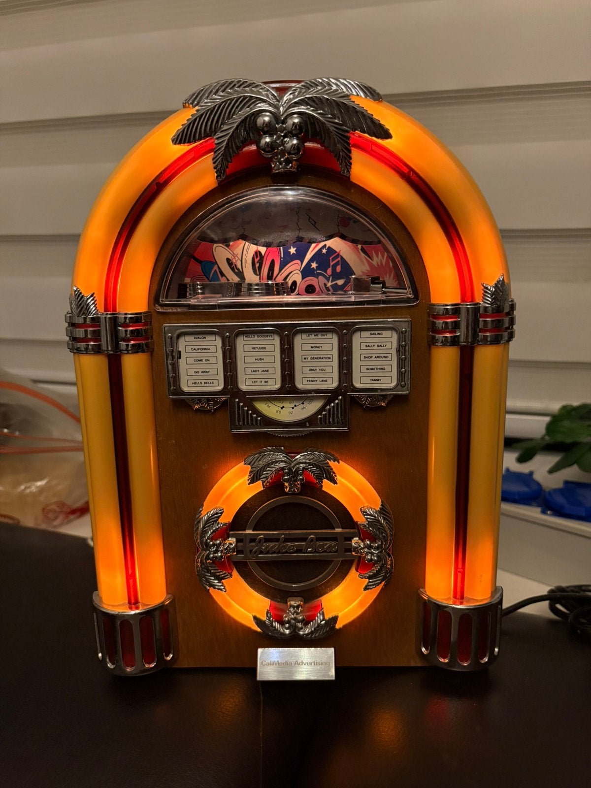 Vintage jukebox, OUD, uit 1980, ORIGINEEL, Verzamelen, Ophalen of Verzenden, Zo goed als nieuw, 1970 tot heden, Overige merken