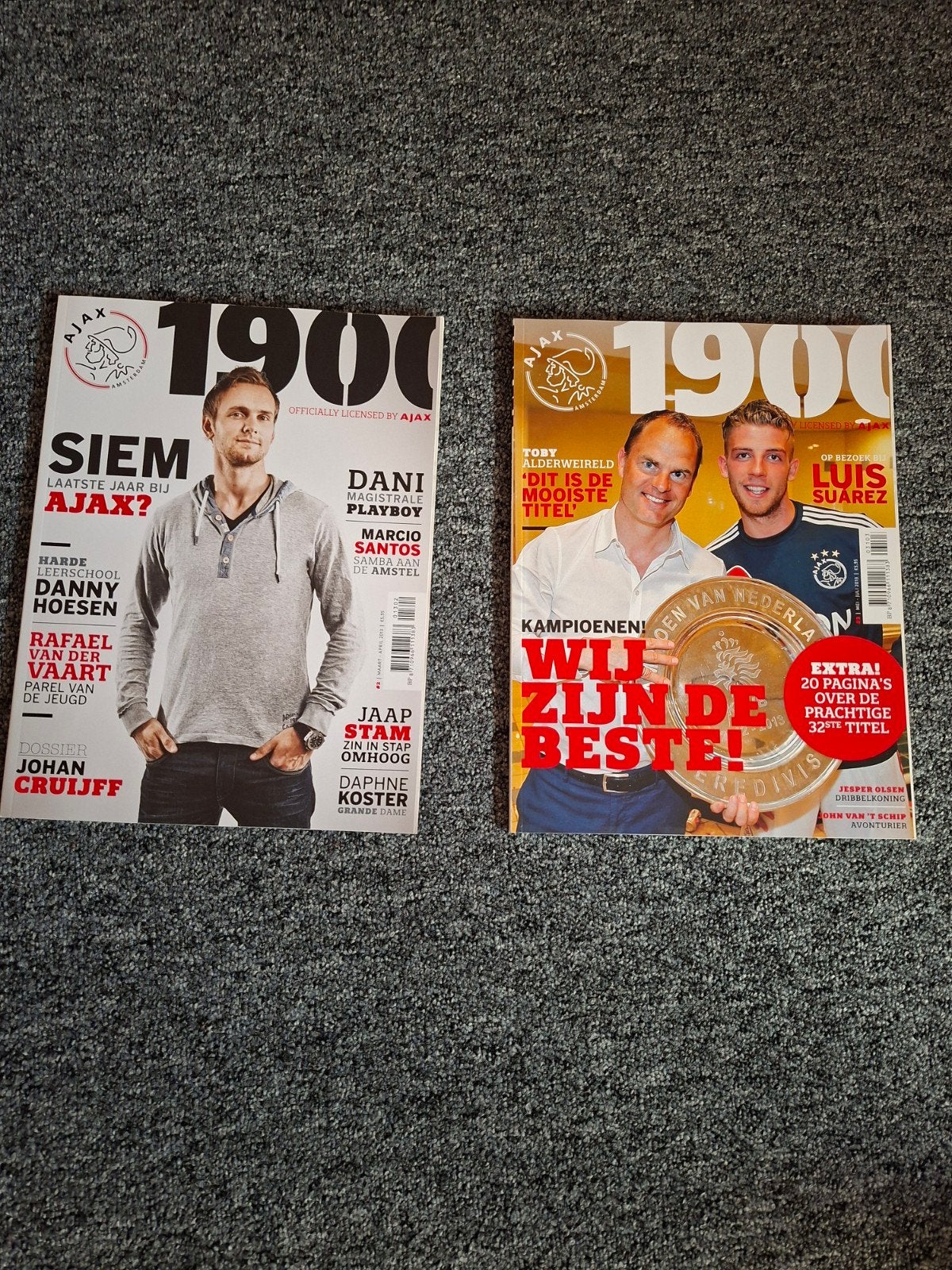 2 Verschillende AJAX tijdschriften van uitgever 1900 NIEUW, Ophalen of Verzenden, Nieuw, Ajax, Boek of Tijdschrift