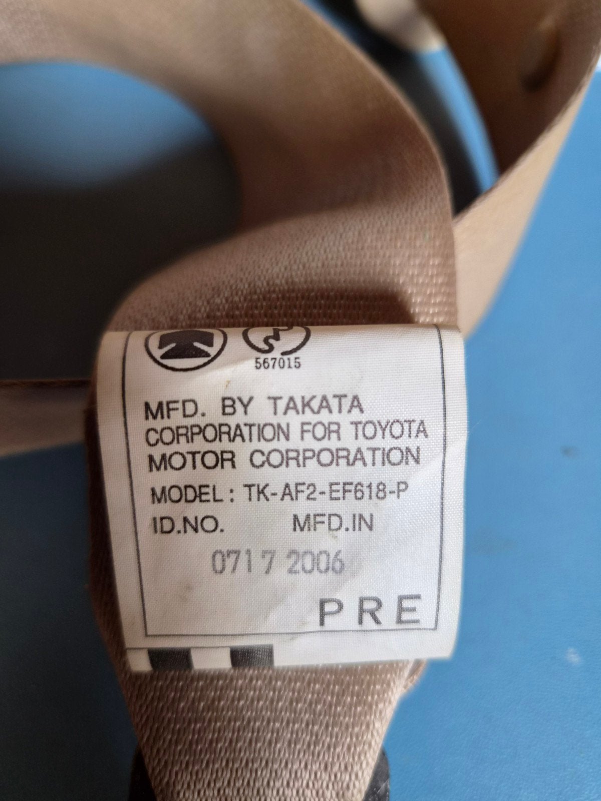 Veiligheidsgordel Toyota Landcruiser  J12 (2006) - Beige, Ophalen of Verzenden, Gebruikt, Toyota