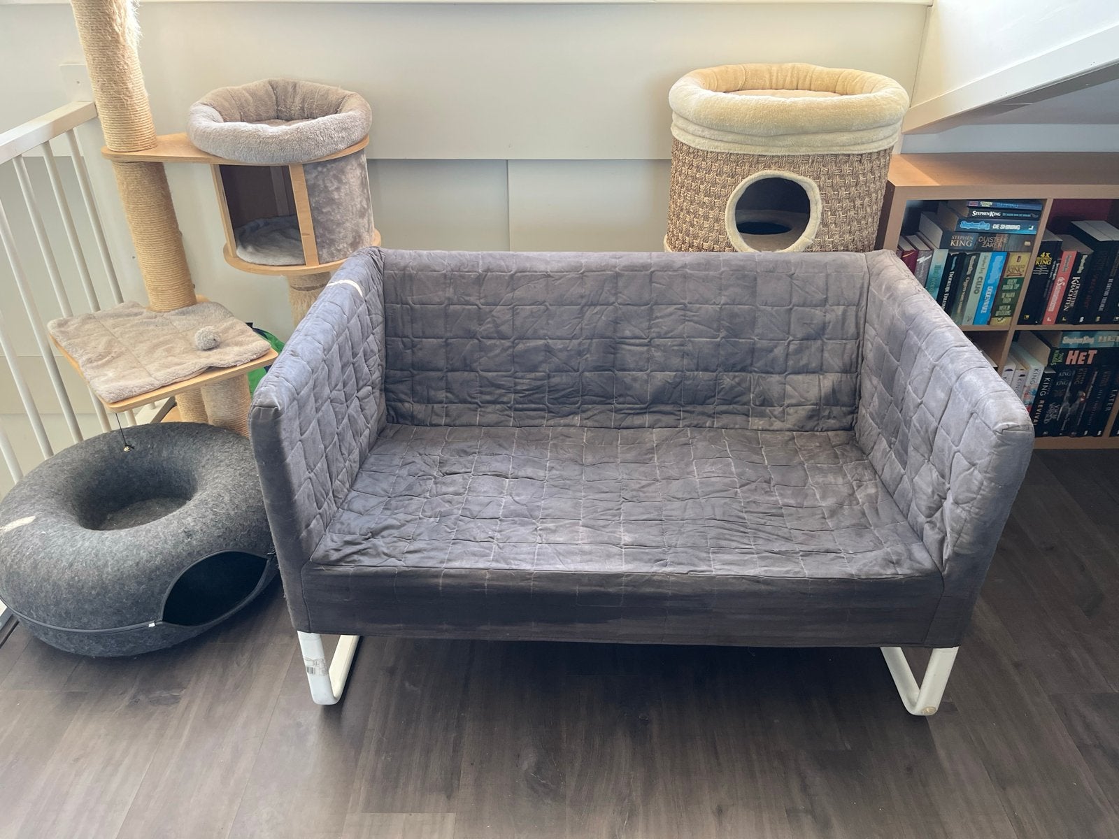 IKEA Knopparp grijze 2-zitsbank hondenbank, Ophalen, Gebruikt
