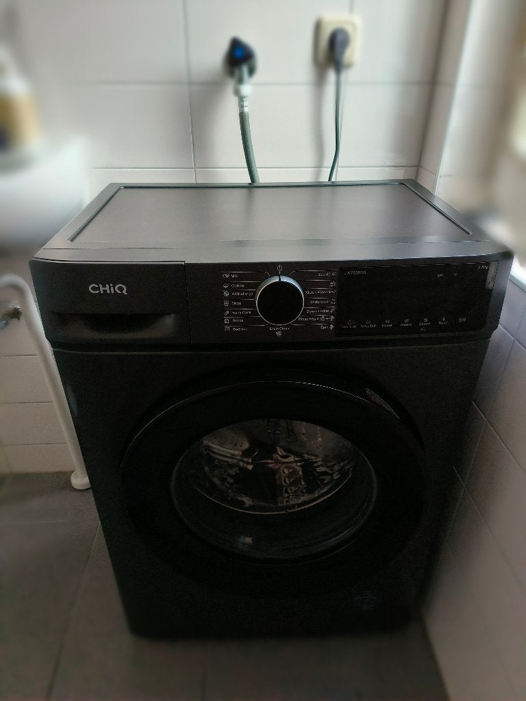 CHiQ 7kg Frontlader Wasmachine, Donkergrijs, Witgoed en Apparatuur, Wasmachines, Verzenden, Zo goed als nieuw, Energieklasse A of zuiniger