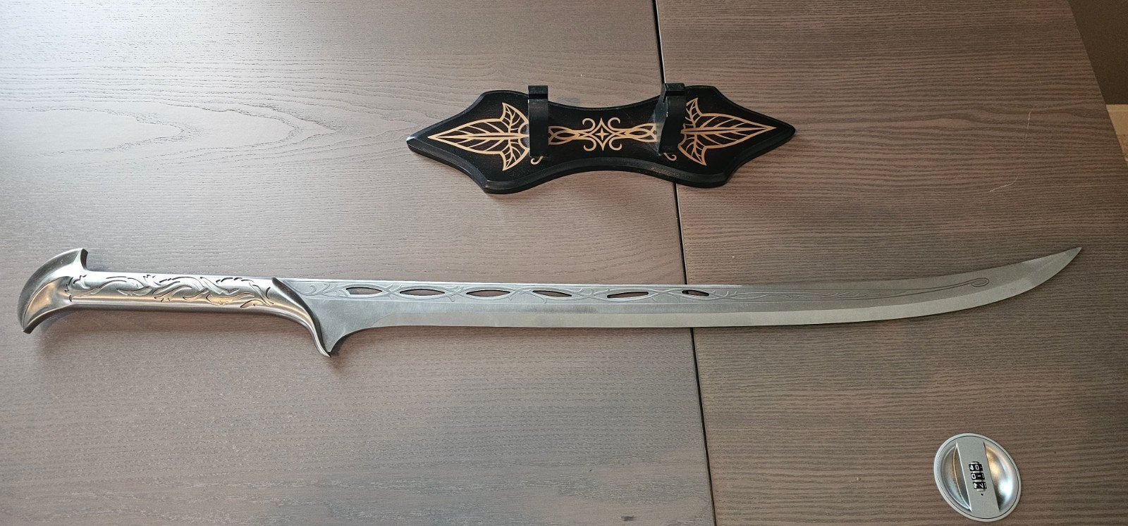 Zwaard van Thranduil uit De Hobbit film - Replica, Ophalen of Verzenden, Zo goed als nieuw
