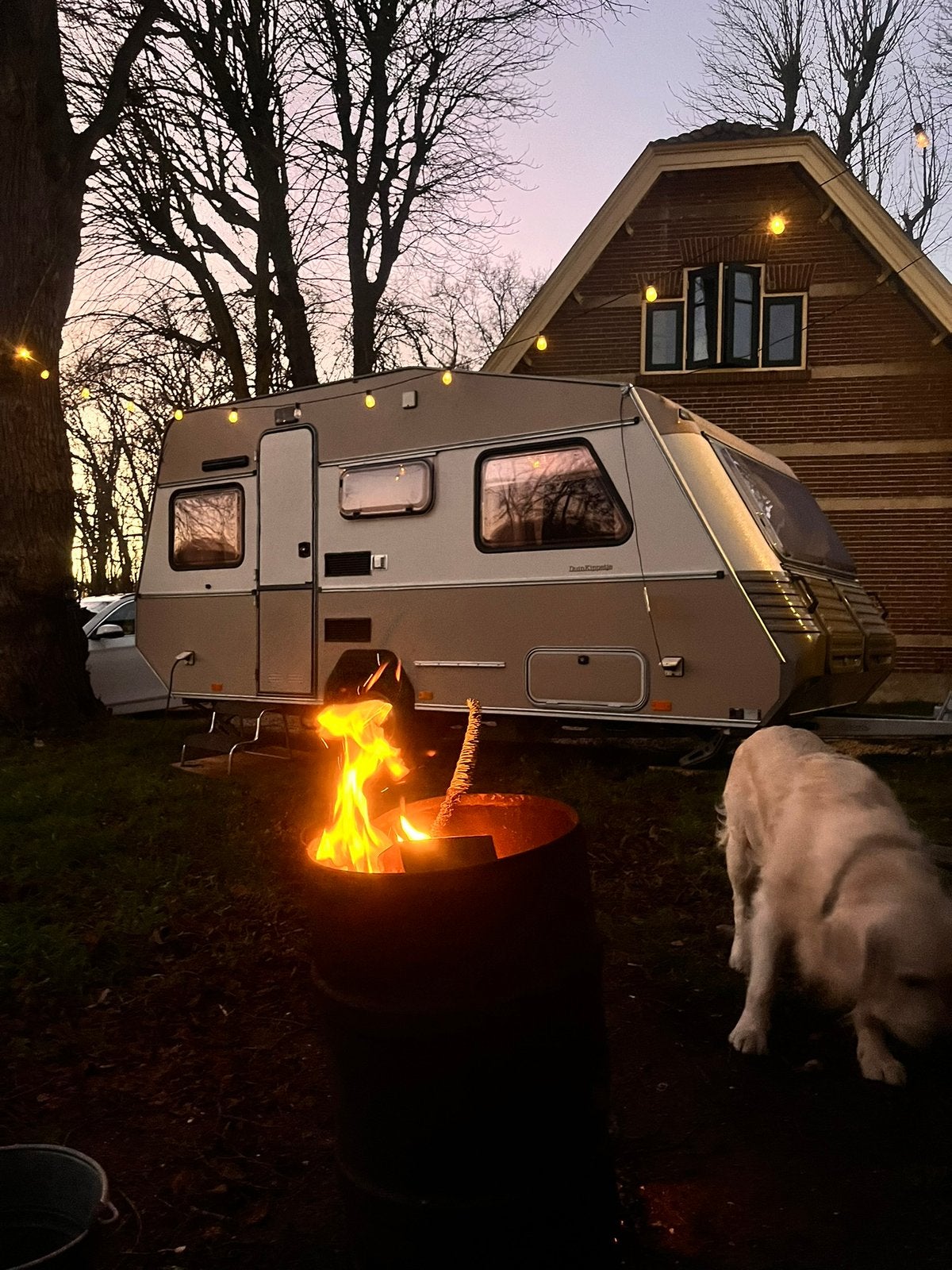 Zomergeluk vintage caravan te koop, Vast bed, Kip, Koelkast, Treinzit