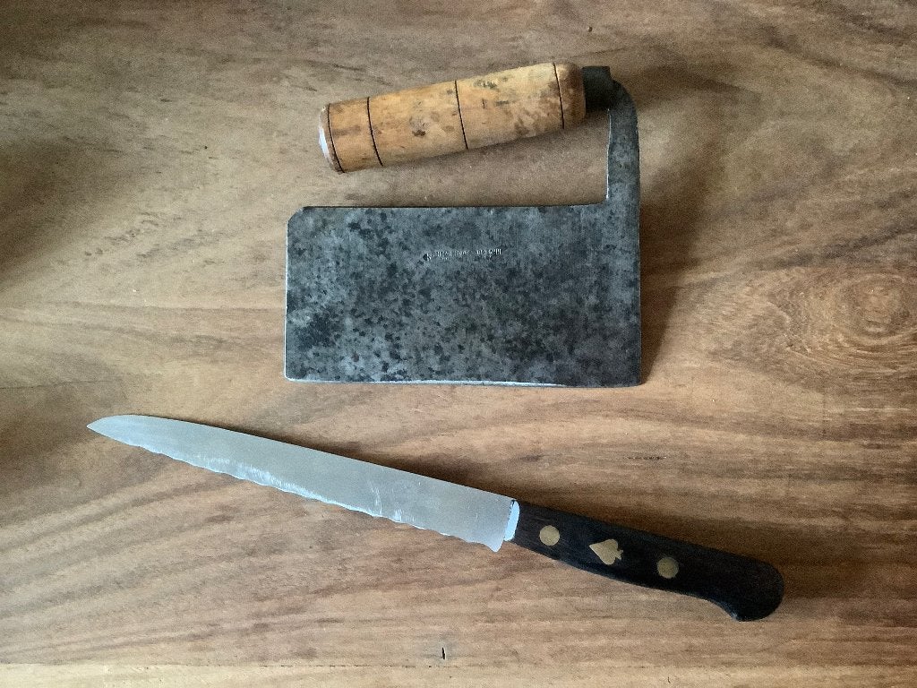 F. Herder Solingen hakmes kartelmes keuken mes, Ophalen of Verzenden