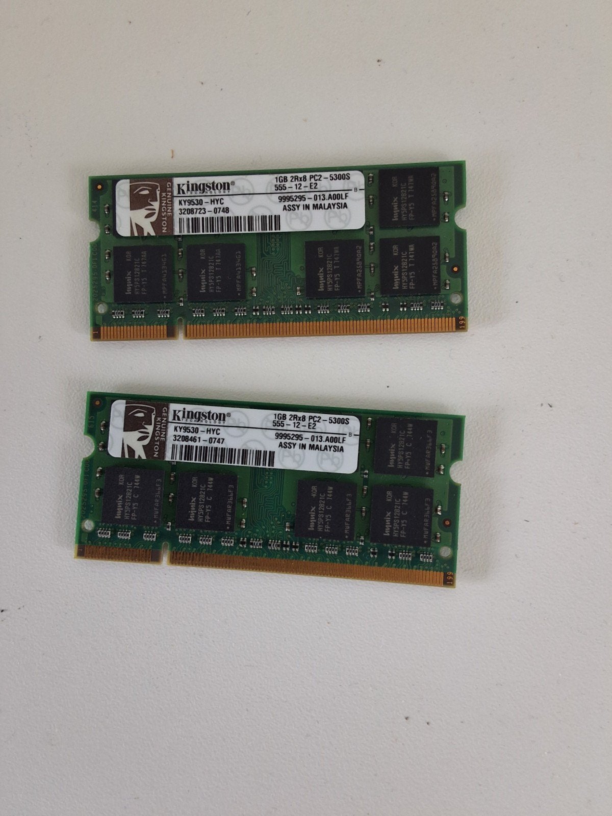 Kingston 1GB DDR2 RAM Geheugen voor Laptop (2 stuks), Ophalen, Nieuw, DDR2, 2 GB