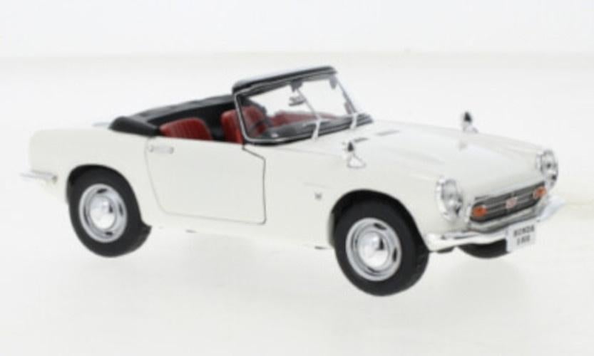 Honda S800 1966 Wit Modelauto 1/24 Whitebox Nieuw, Overige merken, Whitebox, Auto, Nieuw
