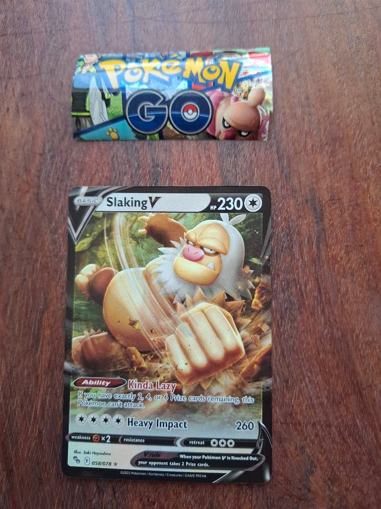 Pokemon – Slaking (PGO 058/78)  Pokemon GO!, Hobby en Vrije tijd, Ophalen of Verzenden, Nieuw, Losse kaart, Foil