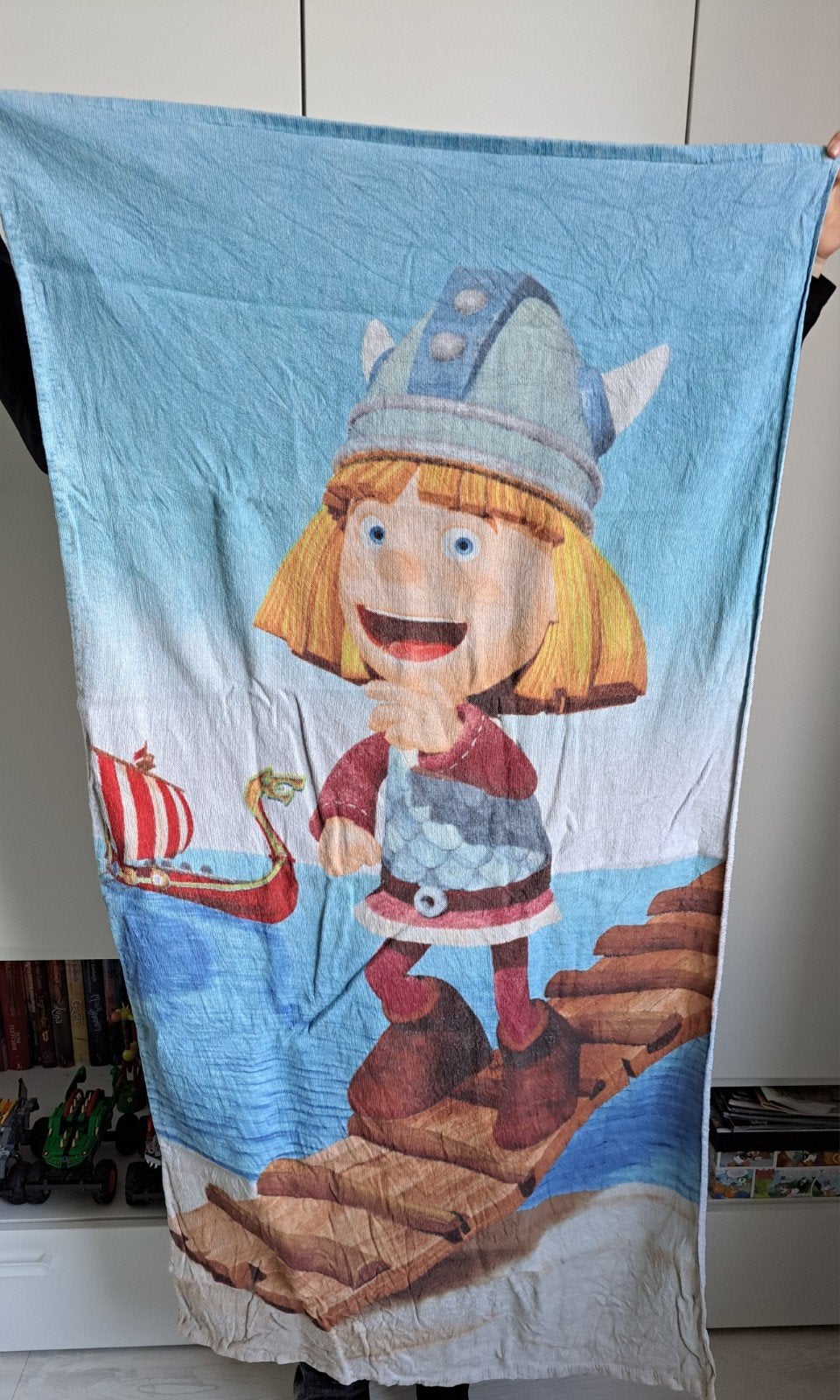 Wickie de Viking strandlaken handdoek 125 x 70 cm, Kinderen en Baby's, Gebruikt, Jongen of Meisje, One size, Ophalen of Verzenden